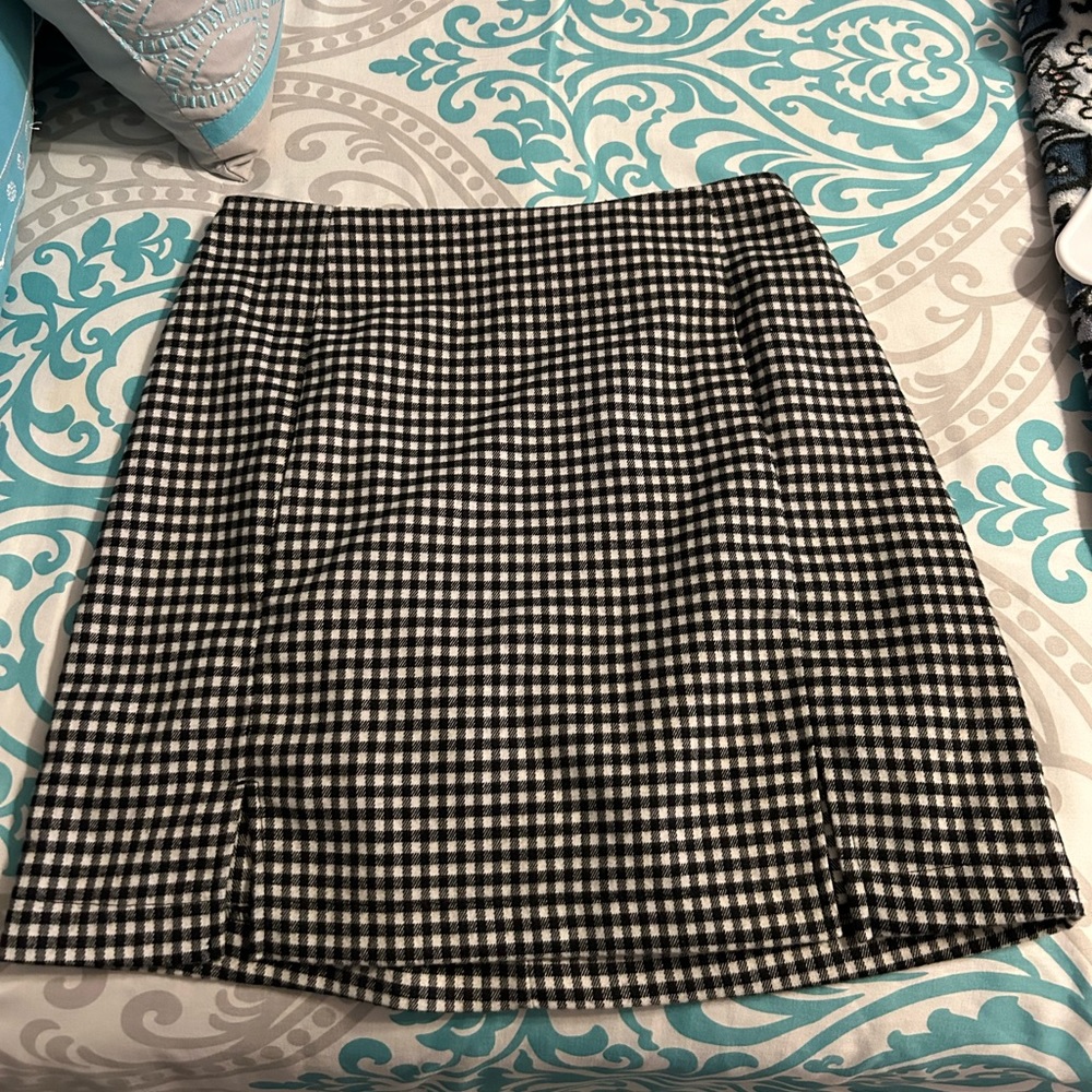 plaid skirt